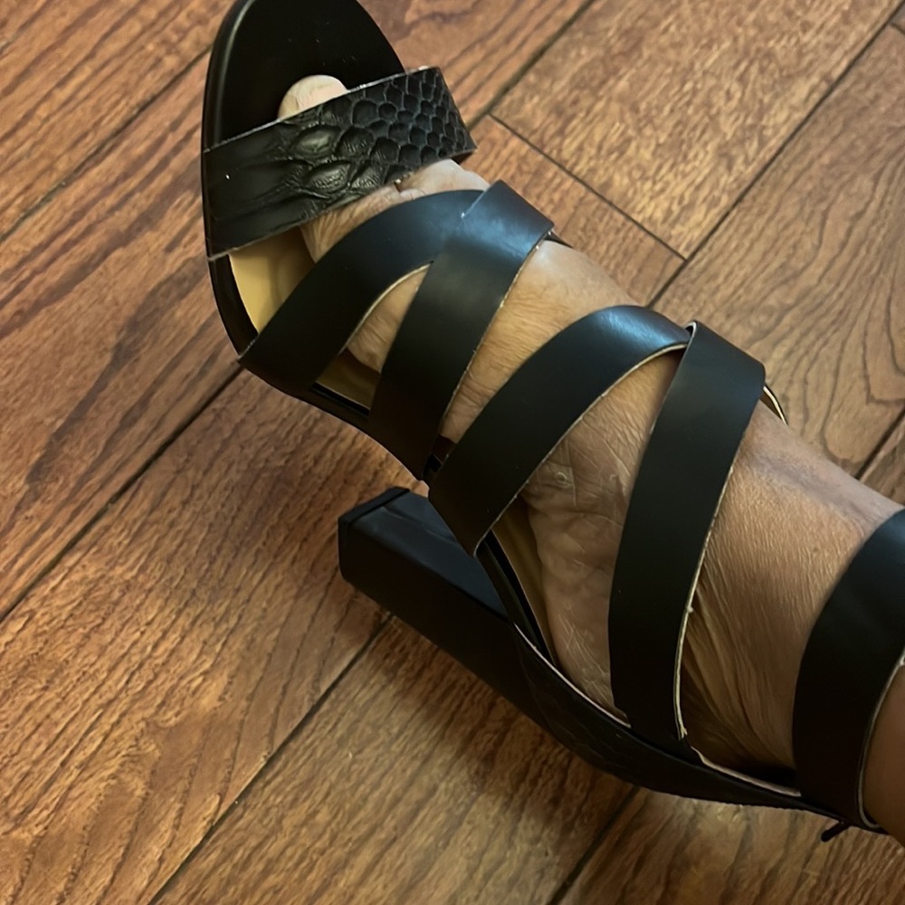 Brand New Ashley Stewart’s Wide Width Strappy Sexy Comfy Heels